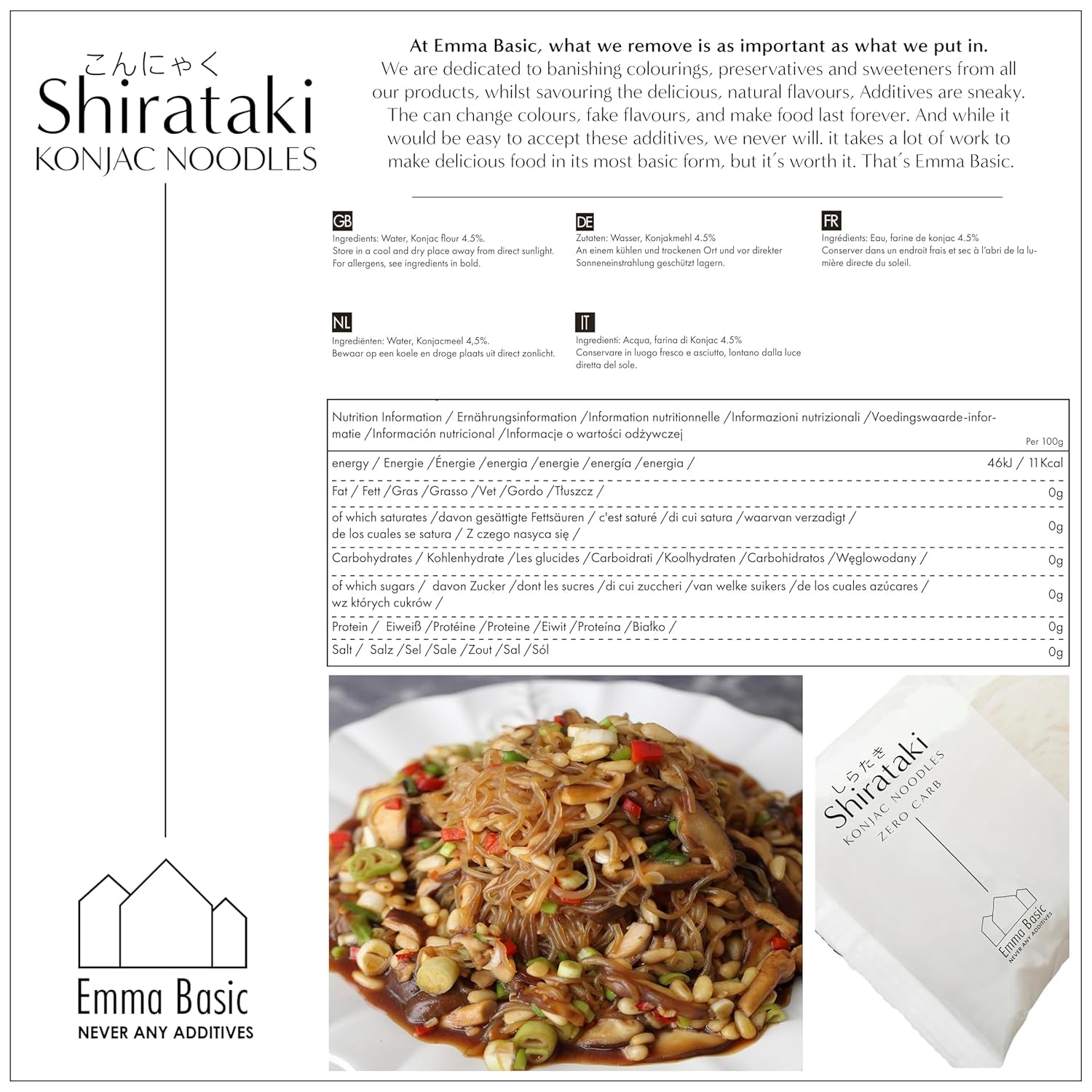 - Shirataki Konjac-noedels 12x270g | Veganistisch | Glutenvrij