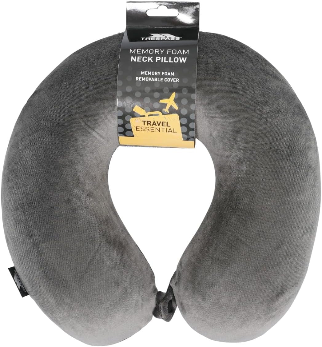 Trespass Memow nekkussen van memory foam met afneembare hoes, grijs Cervicale orthopedische kussens Naty Shop