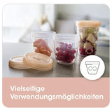 Moedermelkcontainers NIP First Moments 150 ml, 4 stuks: stapelbaar en lekvrij Accessoires Voeding en Borstvoeding Bebe Naty Shop