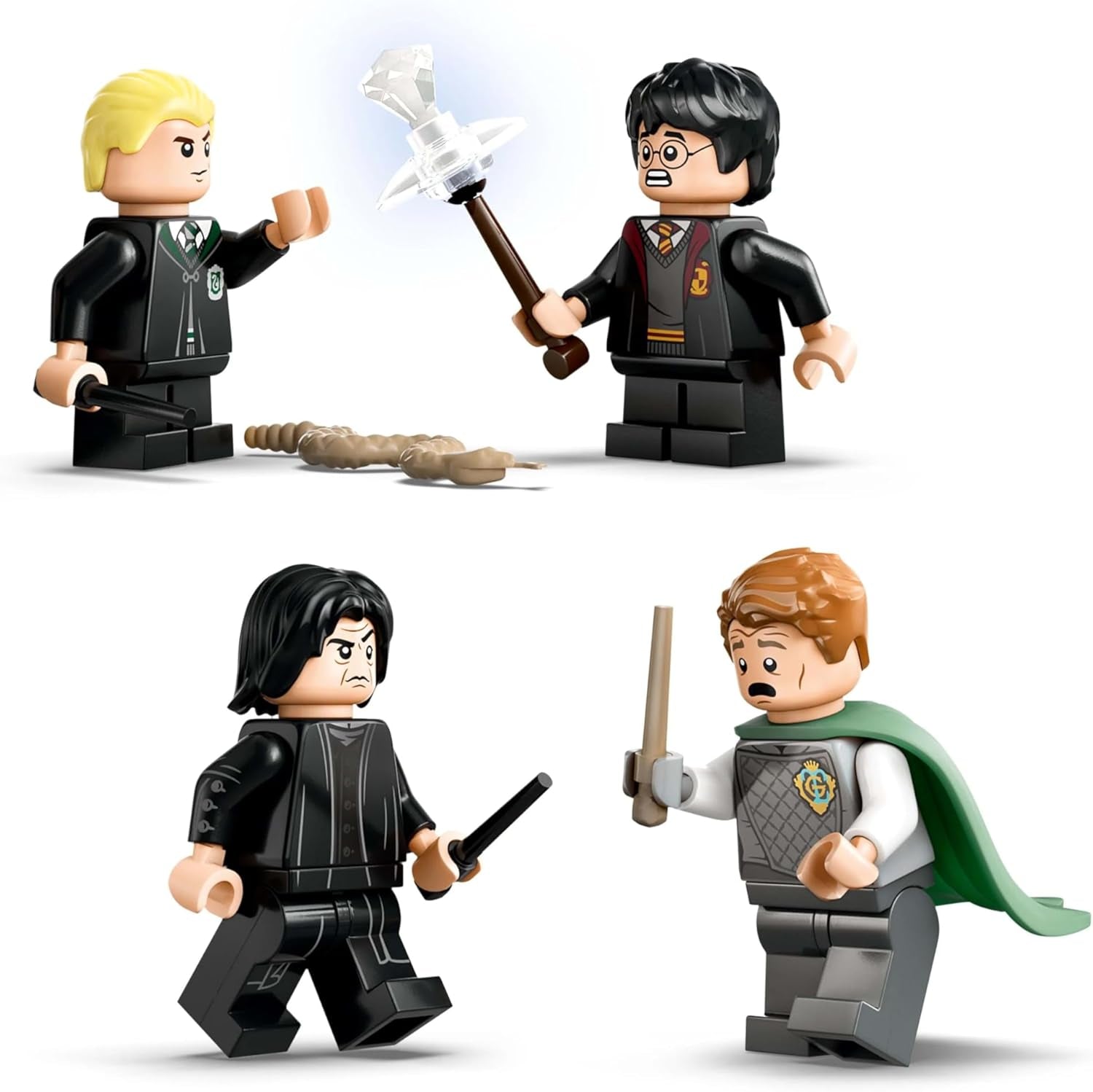 LEGO Harry Potter Hogwarts Castle: Dueling Club-bouwset met 4 minifiguren incl. Draco Malfidus, Gilderoy Smalhart & Severus Sneep, set Met functie Voor jongens en meisjes vanaf 8 jaar 76441 Bouwsets Besuche den LEGO-Store