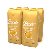 Caffe Crema E Aroma Kaffeebohnen 2kg (4x500g), Barista Kaffee schokoladig en säurearm, Espressobohnen kräftig, Bohnenkaffee met Arabica en Robusta, fijne Crema, ideaal voor Milchkaffee
