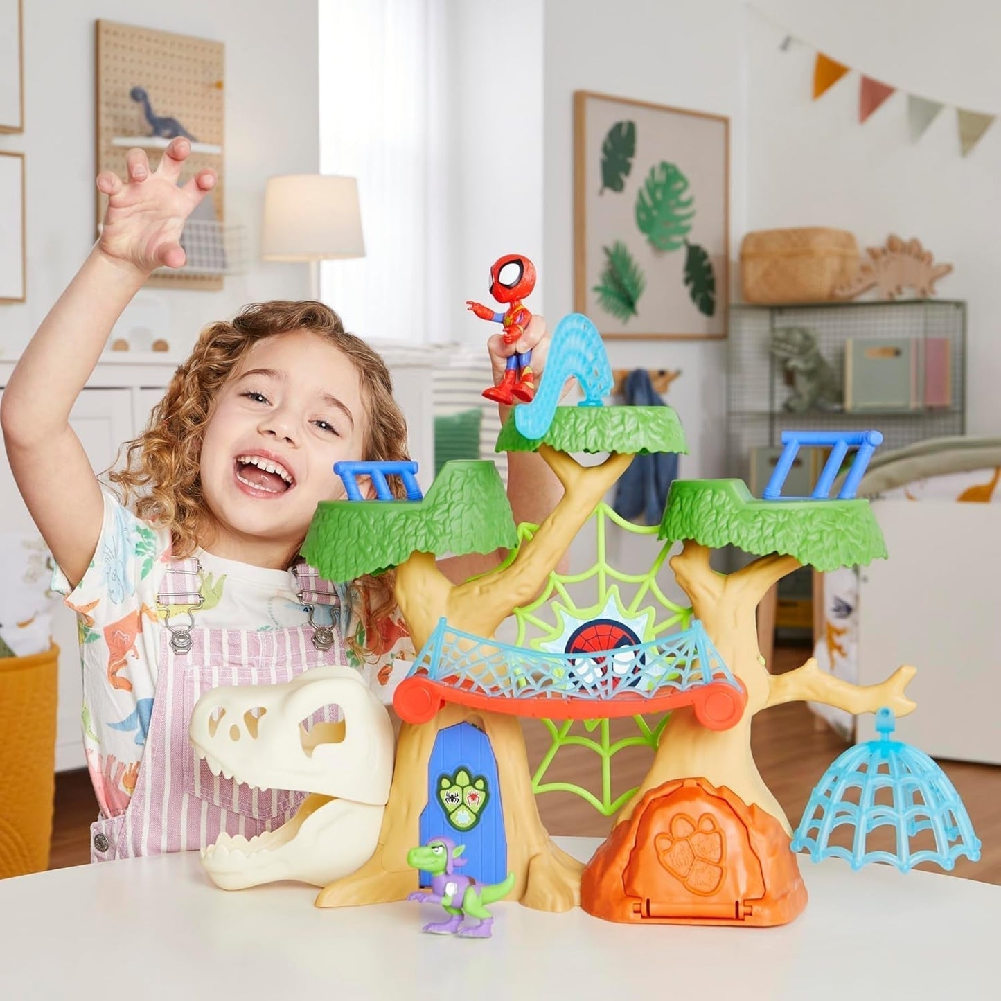 Marvel Spidey en zijn supervrienden Dino Treehouse superheld speelset actiefiguren Naty Shop