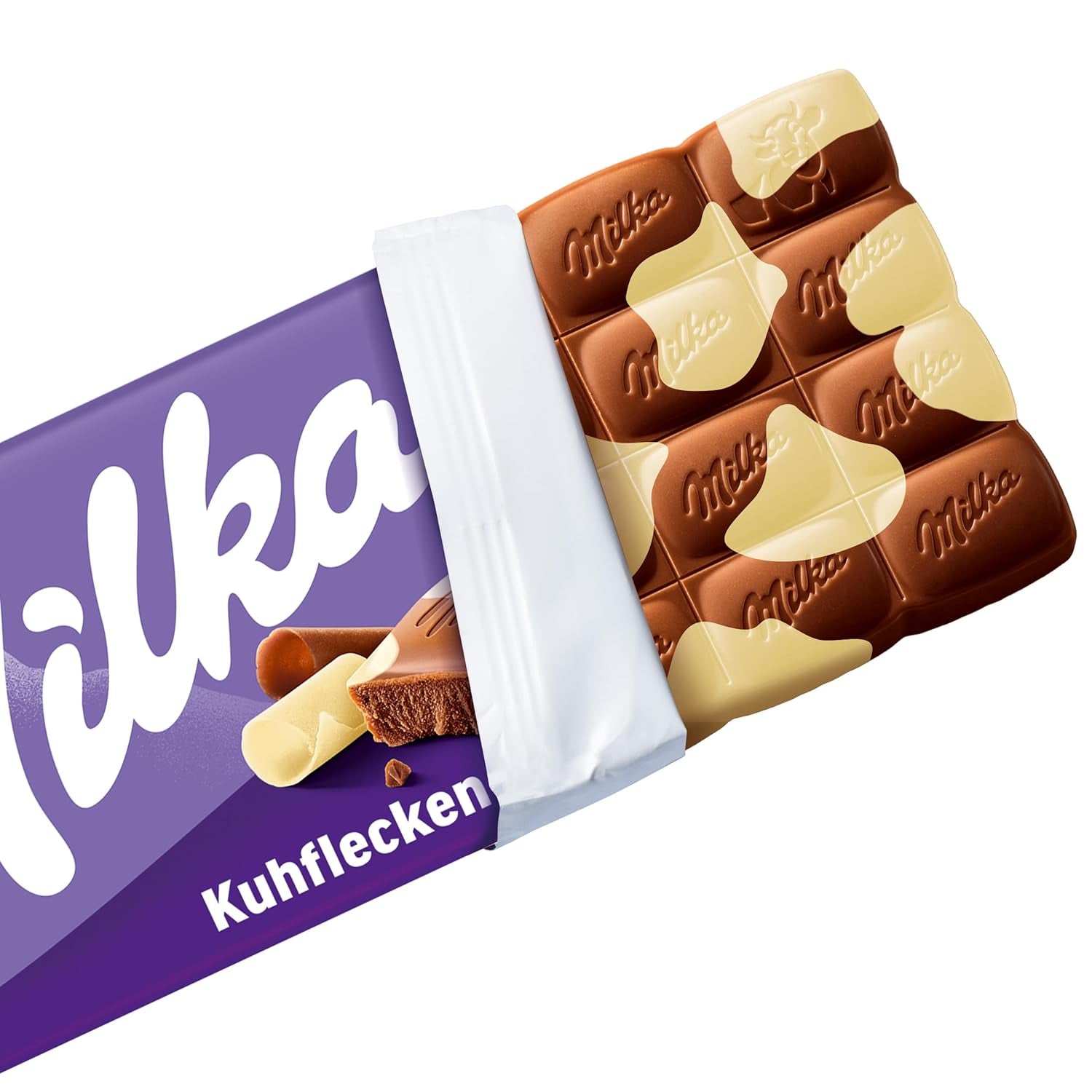 Milka Koeienvlekken – Alpenmelkchocolade met witte chocolade in koevlekkenmotief – 24 x 90 g