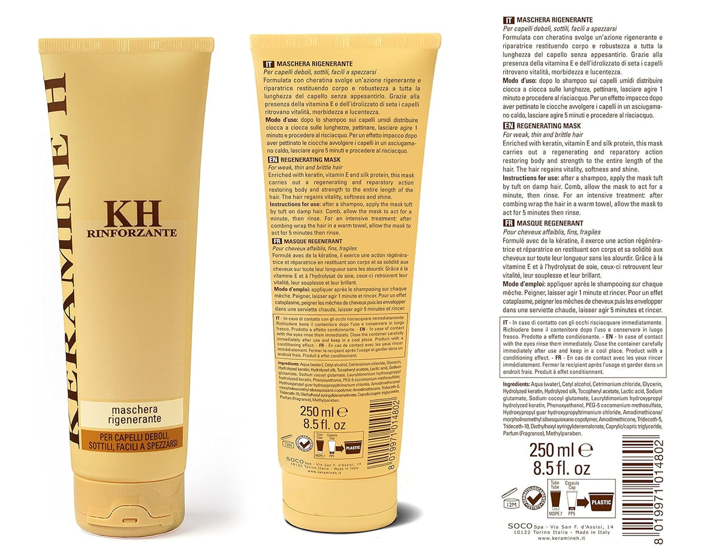 Regenererend masker - 250 ml, 21 Naty Shop haarmasker