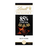 Lindt-chocolade | Reep EXCELLENCE 85% Cacao | 100g | Extra pure chocolade | Veganistische chocoladereep