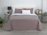 Estoralis | AVA | Omkeerbare boetiekquilt | Voor alle seizoenen | Kleur - Wit/Taupe | Voor bedden van 140/150/160 cm. bed. (250 X 270 Cm. Ancho X Alto) | Gewatteerde quilt Quilts en quilts Naty Shop Standaard titel