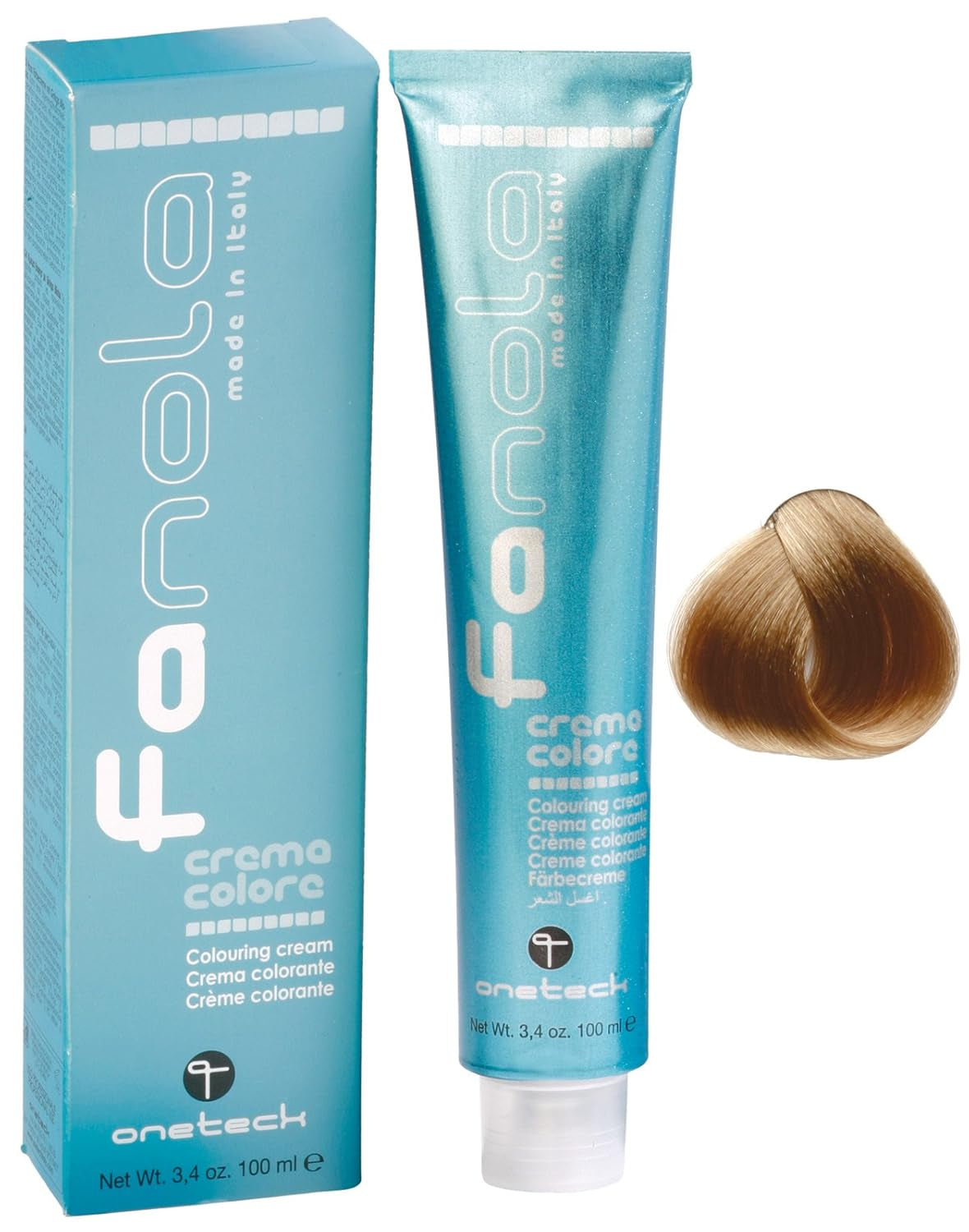 Fanola crema colore Kleurcrème 7,0 Blond, 100 ml Haarverf Naty Shop 9,00 Intensief zeer lichtblond