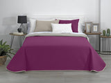 AVA | Boutique omkeerbare quilt | Voor alle seizoenen | Kleur - Grijs/Fuchsia | Voor bedden van 140/150/160 cm. bed. (250 X 270 Cm. Ancho X Alto) | Gewatteerde quilt Quilts en quilts Naty Shop Standaard titel