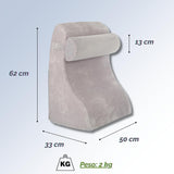 Traagschuim leeskussen | Ergonomisch rugkussen en wig voor bed, bank en bank | Orthopedisch steunkussen voor rugpijn en spanning