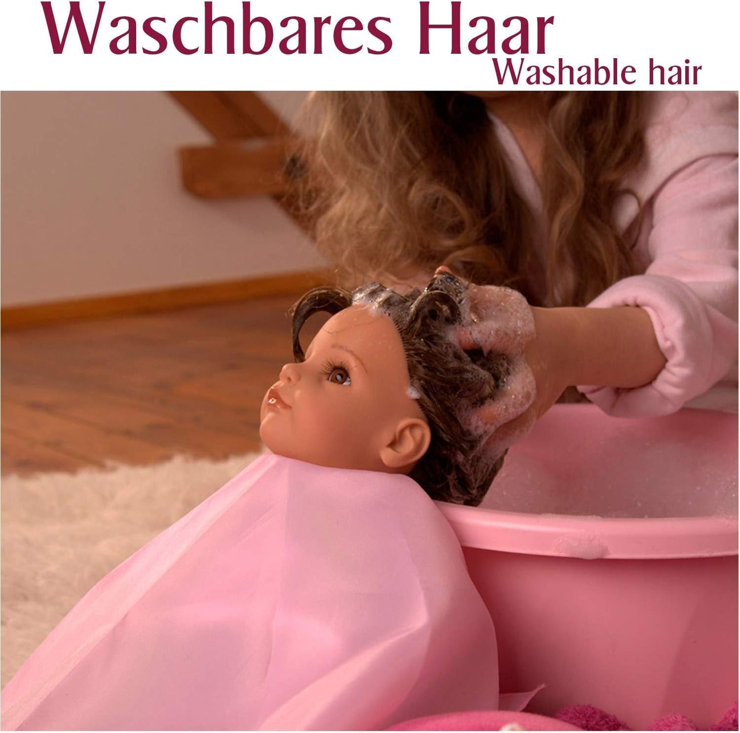 Götz 2027100 Maxy Muffin Fashionisto pop - babypop van 42 cm met slaperige bruine ogen, bruin haar en zacht lichaam - pop met zacht lichaam in een set van 8