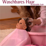 Götz 2027100 Maxy Muffin Fashionisto pop - babypop van 42 cm met slaperige bruine ogen, bruin haar en zacht lichaam - pop met zacht lichaam in een set van 8