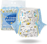 CutiePlusU luiers voor volwassenen, 10 stuks, wegwerpluiers voor dames en heren, maximaal absorptievermogen 's nachts - I Love Summer (middelgrote maat 71-96 cm)