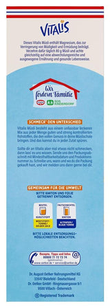 Dr. Oetker Vitalis Less Sweet Crunchy Pure: Krokante muesli met 30% minder suiker, verpakking van 5 (5 x 600 g)