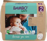 Bambo Nature Babyluiers, maat 1 (2-4 kg), maanddoos van 132 stuks | Premium luiers met verbeterde lekbescherming | Ultiem comfort en vrijheid voor pasgeborenen | Dermatologisch geteste luiers