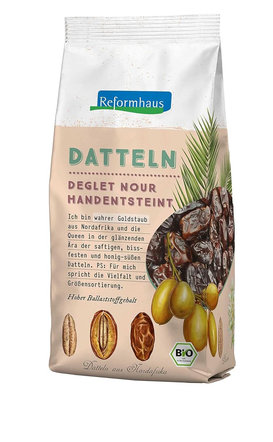 Dadels zonder zaden Tunesië, 400 gram Gedroogde producten Naty Shop