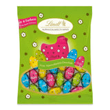 Mini Lindt melkchocolade-eieren voor chocoladedecoraties | 2 zakken x 180 g | Premium melkchocolade-eieren, vrolijk en kleurrijk verpakt in vier kleuren voor Pasen | Paaschocolade | Chocolade geschenk