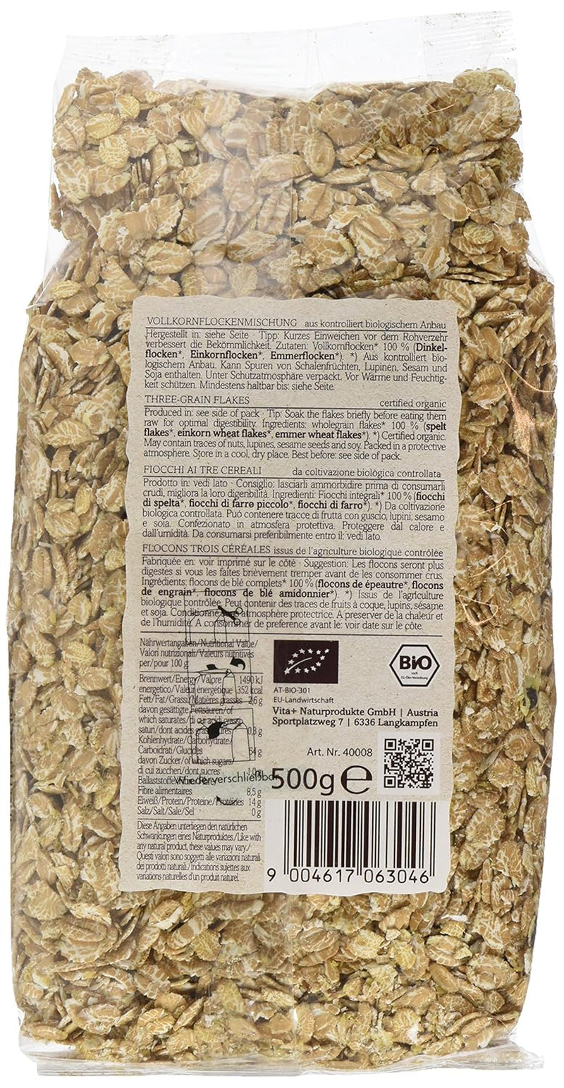 Verival Urkornflocken - Bio, 6Er-pakket (6 X 500 G) Granen Naty Shop