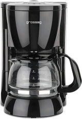 Groffilterkoffiezetapparaat met glazen karaf KA 12.17 | 0,6 liter voor 4 koppen koffie | 600 watt | Zwart - Roestvrij staal