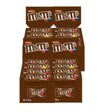 M&M's Pinda Chocolade Bulkverpakking 24 x 45g Chocolade Pinda Smaak Linzen Chocolade Cadeau (1080g) Ideaal als traktatie met voetbalthema