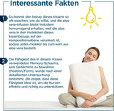 ORTHOVERSE orthopedisch kussen - neksteunkussen, slaapkussen, kussen, traagschuimkussen, kussen, nekpijnkussen - in hoogte verstelbaar, aloë vera hoes, medische hulp Naty Shop Cervicale orthopedische kussens