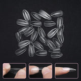 Soorten nagels, 500 stuks kunstmatige acryl valse nageltips met opbergdoos voor nagelsalons en doe-het-zelf nagelkunst voor thuis, 10 maten