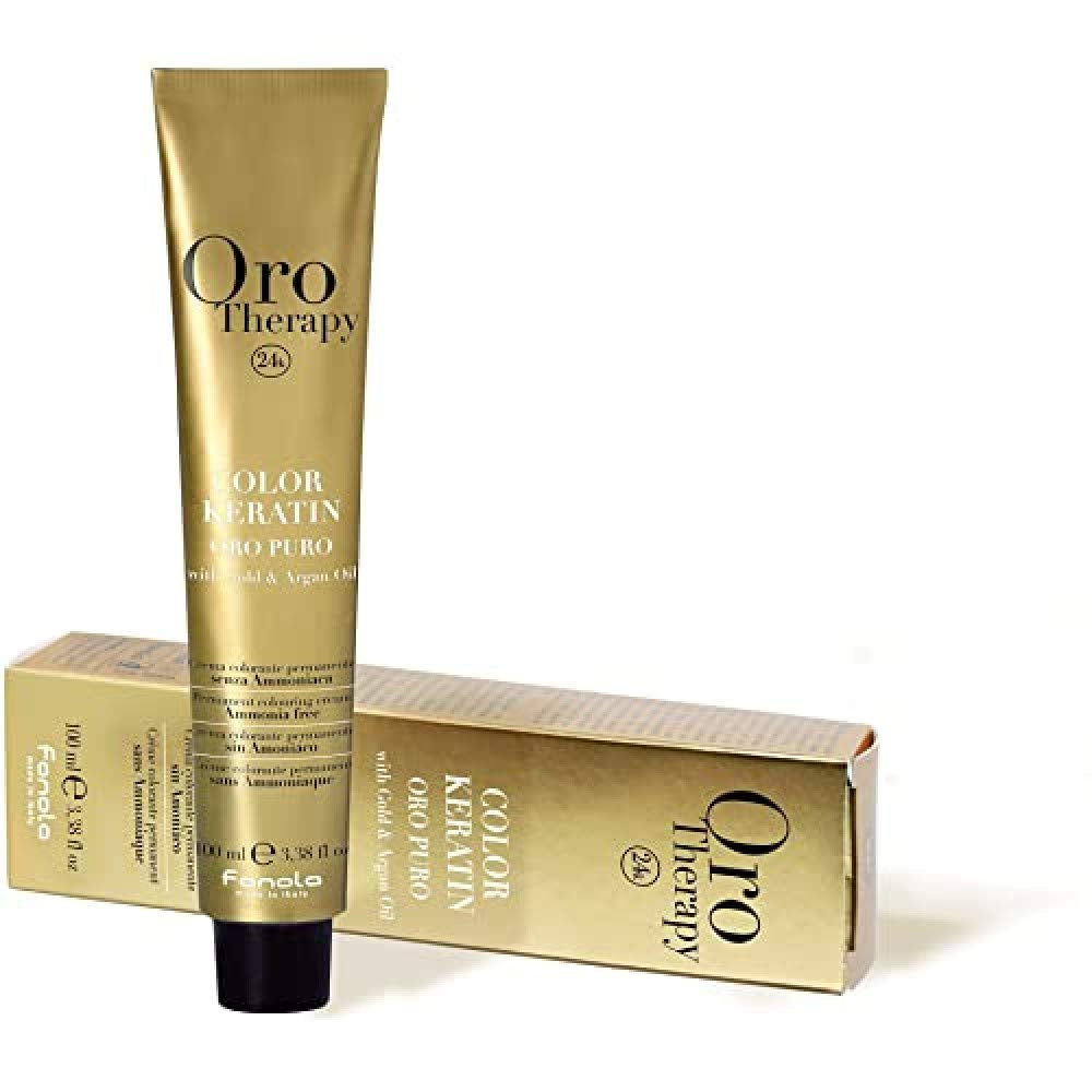Fanola Oro Therapy Color Keratin 5.0 100ml Haarverf Naty Shop 8.31 Lichtblond zand