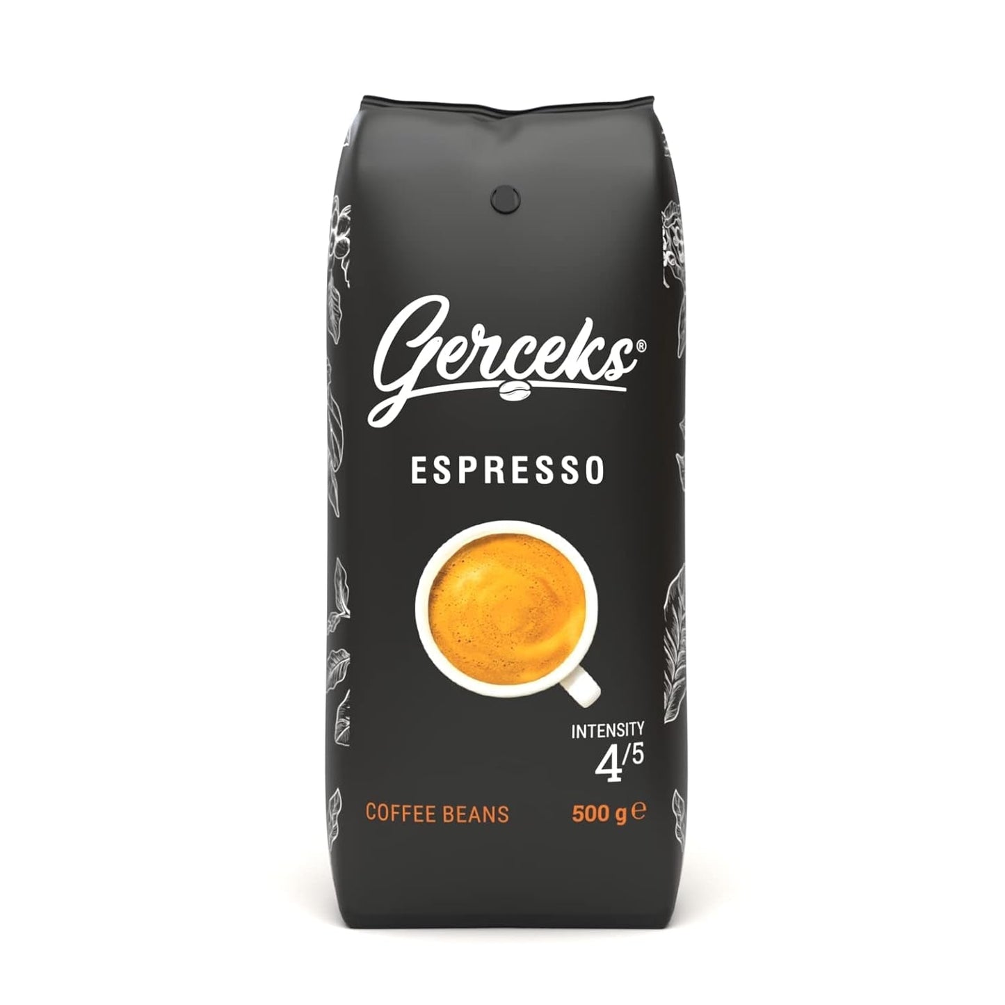 Espresso Kaffeebohnen sterk 500g, Barista Kaffee schokoladig en säurearm, Espressobohnen, Bohnenkaffee met Arabica en Robusta, fijne Crema, ideaal voor Cappuccino