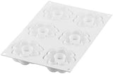 Silikomart, Siliconen Truffel Kroonvorm Ø 8,2 x H 2,9 cm, 6 holtes, 90 ml Keuken Naty Shop