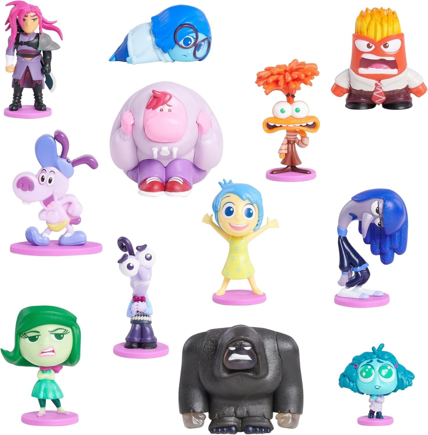 Speel gewoon Disney en Pixar Inside Out 2 minifiguren verzamelfiguren 2,5 cm tot 6,4 cm hoog speelgoed voor kinderen vanaf 3 jaar actiefiguren Naty Shop