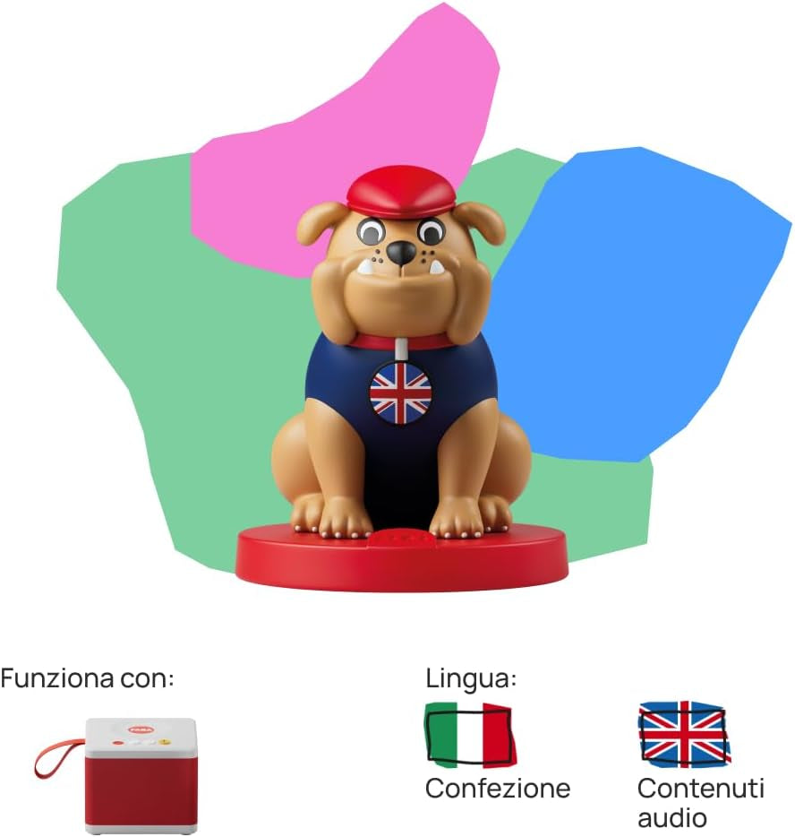 Geluidsfiguur - Happy English - muziek en liedjes in het Engels - speelgoed met educatieve inhoud, Italiaanse versie, jongens en meisjes van alle leeftijden Babyspeelgoed Naty Shop