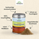 Herbaria Himmel auf Erden bio 100g M-Dose – fertiges Bio-Gewürzsalz für Rind-, Kalb- en Schweinefleisch als Braten of Kurzgebratenes – in nachhaltiger Aromaschutz-Dose