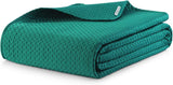 Ameliahome sprei 200X220 Cm donkergroene sprei met twee reliëfzijden Mat Satijn Carmen Bedden en Dekens Besuche den AmeliaHome-Store