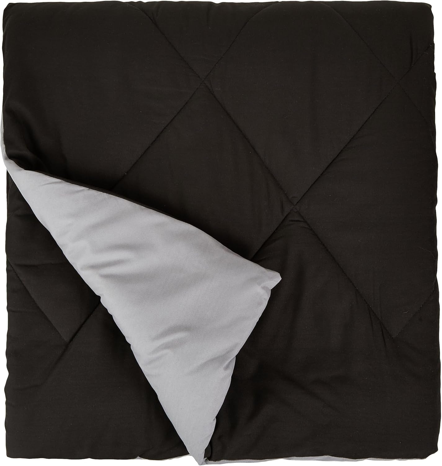 Amazon Basics microvezel dekbedovertrek, aan beide zijden te gebruiken, 220 X 240 Cm, grijs/zwart Dekbedden en dekbedden Naty Shop