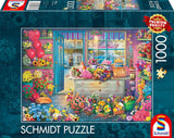 Schmidt Spiele 59764 Kleurrijke bloemenwinkel Legpuzzel van 1000 stukjes Naty Shop Standaardtitel