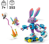 LEGO Dreamzzz Izzie en Bunchurro The Gaming Bunny, speelgoed voor kinderen vanaf 7 jaar, 2-in-1 speelset met heldenminifiguur en Cyberling voor een fantasierijke speelervaring 71490 Bouwsets Besuche den LEGO-Store