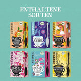 Cupper biologische theecadeauset, 6 assortiment kruiden- en fruitthee voor de hele dag, theeservies, geschenkdoos, geselecteerde biologische theecollectie (1 doos, 78 theezakjes)