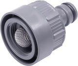 Gardena kraanaansluiting met waterstop, waterafvoer: aansluiting voor waterplug (artikelcode 8254), waterafvoer (artikelcode 8250, 8266), onderdeel van het leidingsysteem (05327-20), grijs