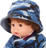 Götz 2027100 Maxy Muffin Fashionisto pop - babypop van 42 cm met slaperige bruine ogen, bruin haar en zacht lichaam - pop met zacht lichaam in een set van 8
