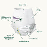 Bambo Nature Luiers, maat 5 (11-17kg) - Maandelijkse doos van 95 | Luiers met verbeterde lekbescherming | Ultiem comfort en vrijheid voor actieve kinderen | Dermatologisch geteste luiers