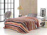 Bedrukte deken, groot volume, 100% polyester, 450 G/M², zacht, voor herfst/winter, Design Harmony N10, 170 x 240 cm, voor bedden van 90/105 cm, grijs Naty Shop dekbedden en dekbedden roze 260x240cm - 160/180cm bed