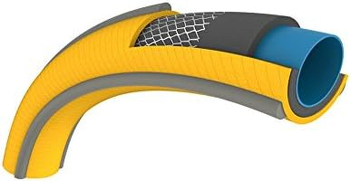 HOZELOCK - Tricoflex Ultraflex Slang Ø 12,5 mm (1/2") 20 M: Flexibele tuinslang, weerbestendig, draai- en buigbestendig, gemaakt van 40% gerecycled PVC [117002], geel