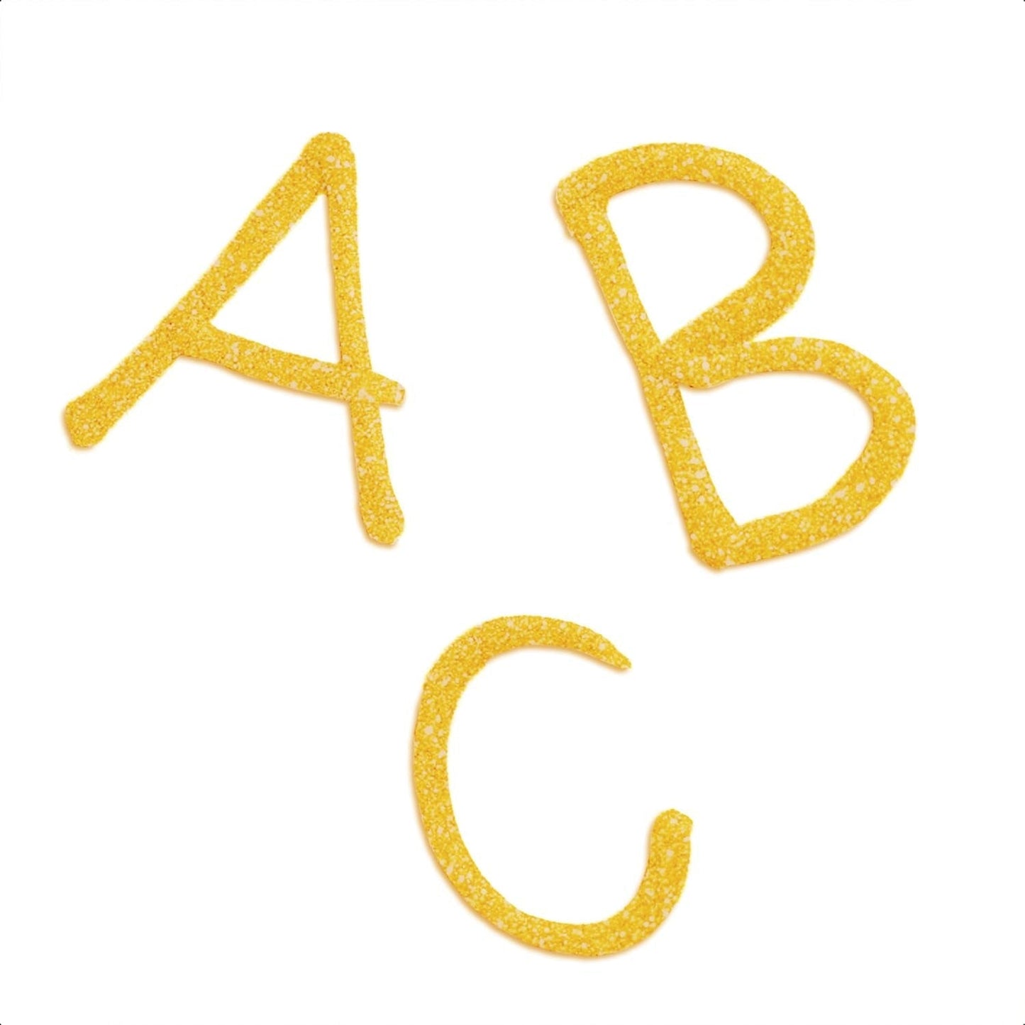 Günthart Backdecor 25 g Suiker met letters GOUD Voor alle desserts in gouden kleur Van suiker voor mooie letters en designs, 1 pakje (25 g)