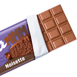 Milka MMMAX Noisette – Alpenmelkchocolade met een delicate en romige hazelnootvulling – 250g