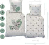 Kinderbeddengoedset, Koala of Eenhoorn, 100% katoen Beddengoed - kinderen Naty Shop