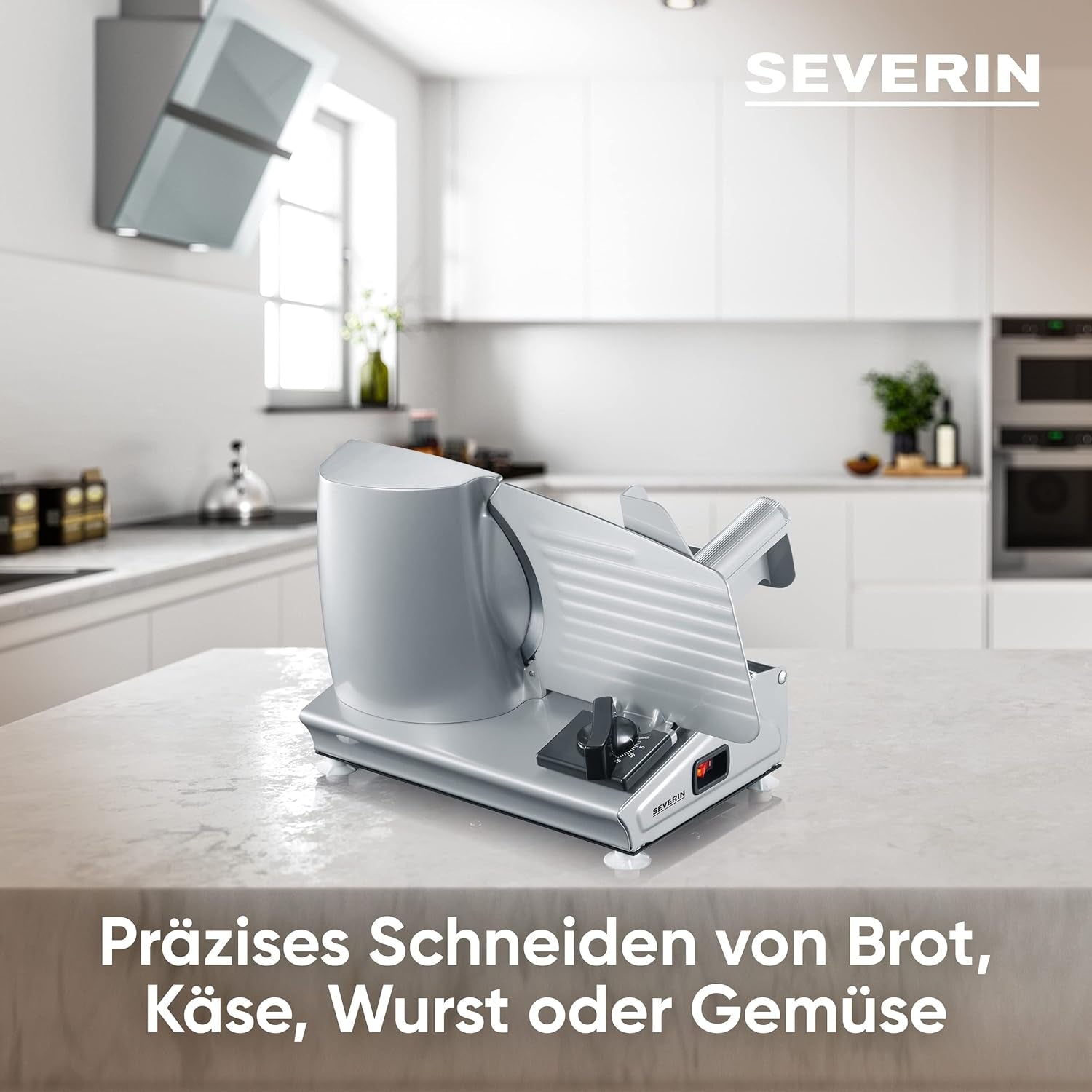 SEVERIN Multifunctionele snijmachine voor brood, worstjes of geraspte kaas en Naty Shop Snijmachines