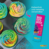Decocino Neon Kleurstofset - 3 stuks - Rood, Roze, Paars - Hoge dosis kleurstof - Voor het kleuren van taarten, muffins, cupcakes - Smaakvrij