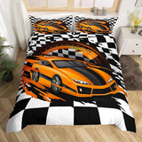 Jungen Cartoon Auto Beddenset 135X200,Kinder Bau Fahrzeuge Tröster Abdeckung Für Kind Kleinkind Teens,Dinosaurier Bettbezug,Traktor Maschinerie Bagger Bettdecke Abdeckung,Lkw Autos Bedtuchen Naty Shop Multi 12 135*200+80*80*1