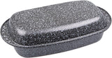 C|H|G Brotback- en Bratenform Mit Deckel "Granito", Skandia Xtreme Plus: 4-Fach Antihaftbeschichtung in Granitoptik, 37 X 20 X 7 Cm, Made in Germany Vormen en bakplaten voor het bakken Naty Shop