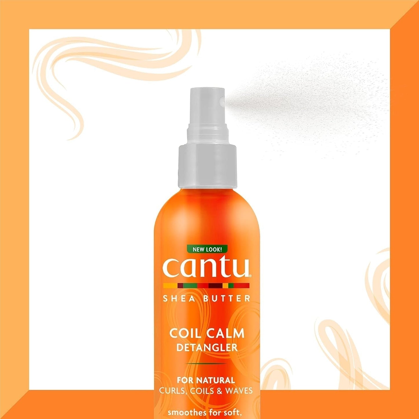 Cantu Coil Calm Detangling Spray, Shea, Krullend Haar, 237ml Ontwarrende producten Naty Shop