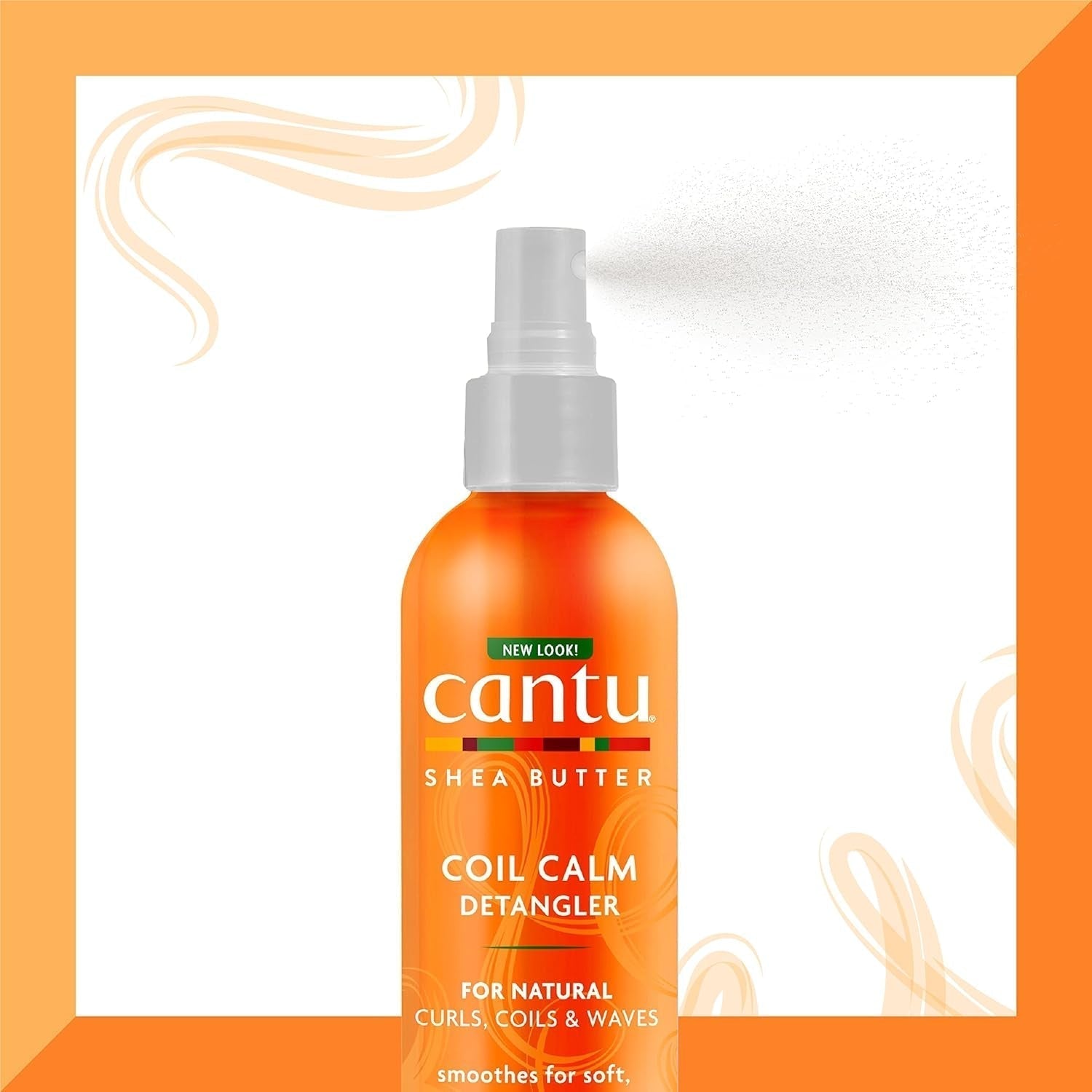 Cantu Coil Calm Detangling Spray, Shea, Krullend Haar, 237ml Ontwarrende producten Naty Shop